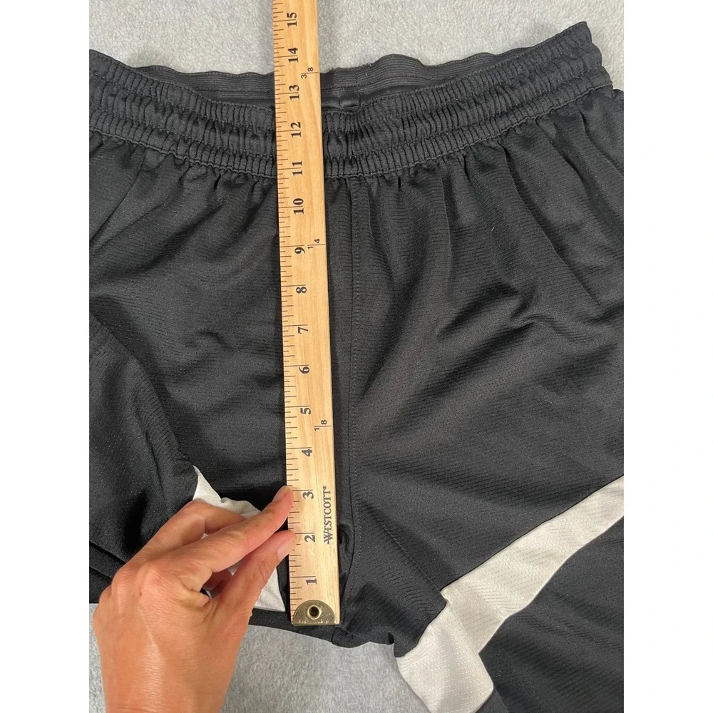 Nike Mens Dri-FIT HBR Basketball Shorts Black White Big Swoosh BV9385-011 Size L
